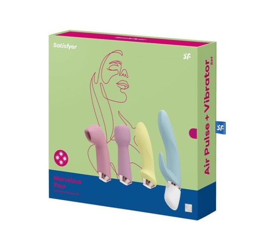 Zestaw 4 wibrator masażer satisfyer marvelous four